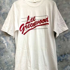 Vintage Tee Lee Greenwood Live in Concert 1987 Size XL White Good Condition